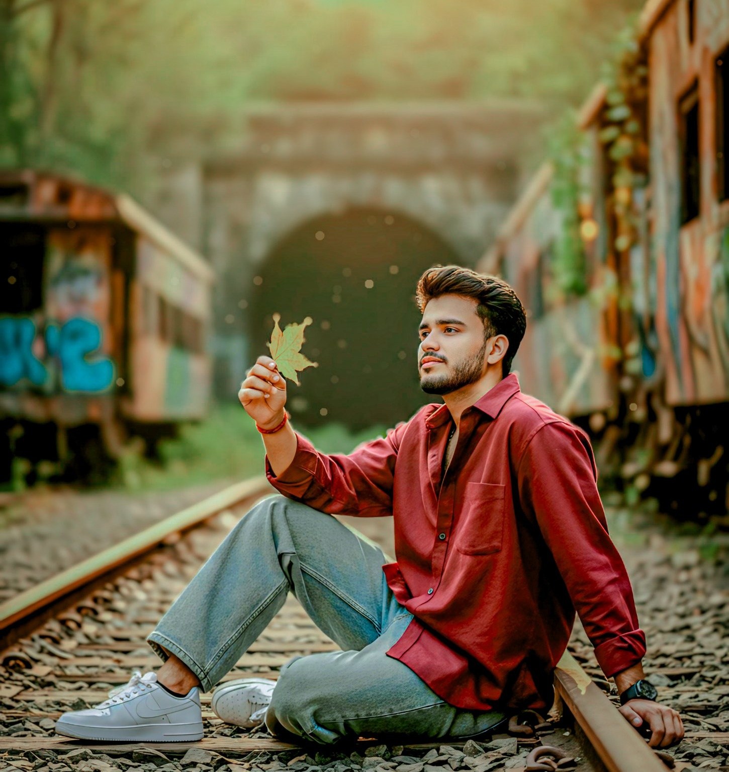 Golden Hour Railway Portrait