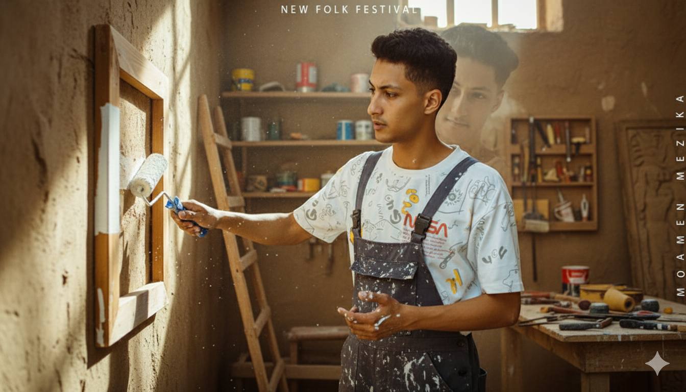 Painter Workshop Boy Portrait