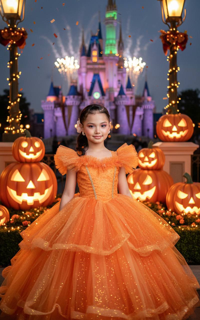 Halloween Princess Girl Portrait