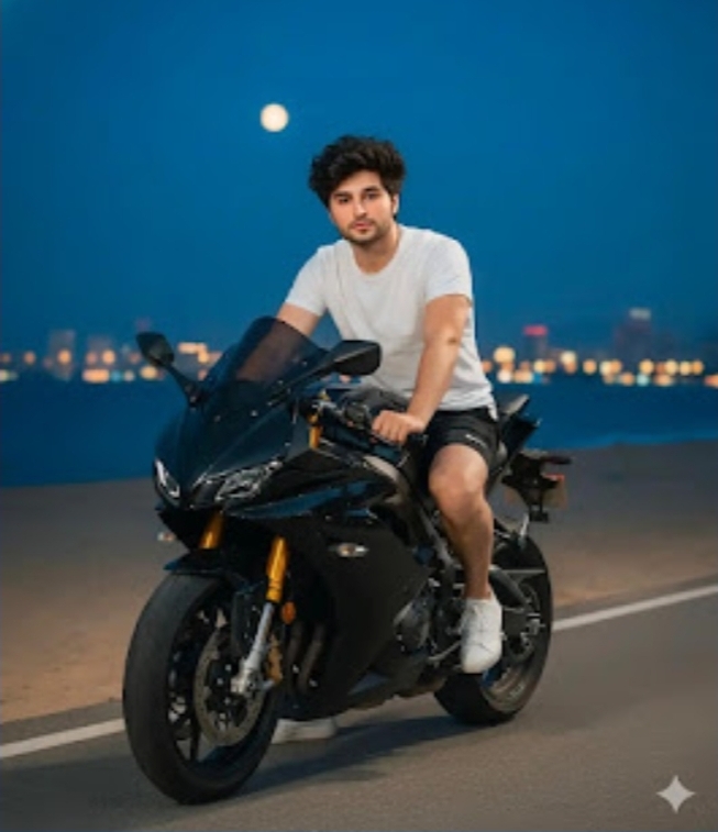 Midnight Bike Boy Portrait