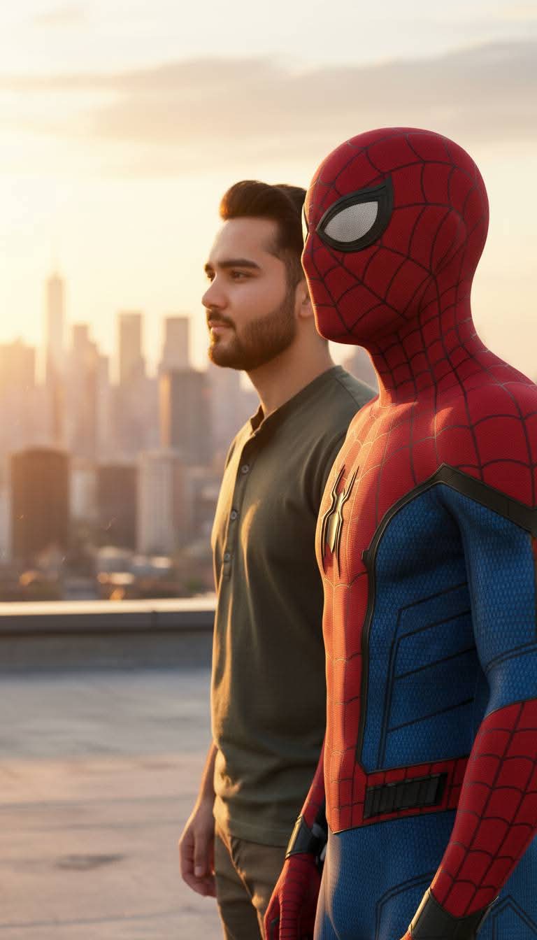 Spider Man Rooftop Portrait