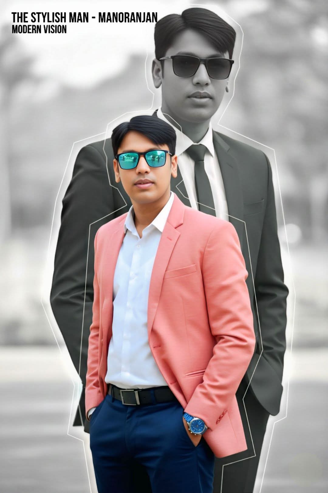 Stylish Man Composite Portrait