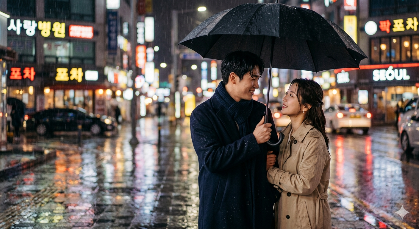 Rain Umbrella Love Portrait