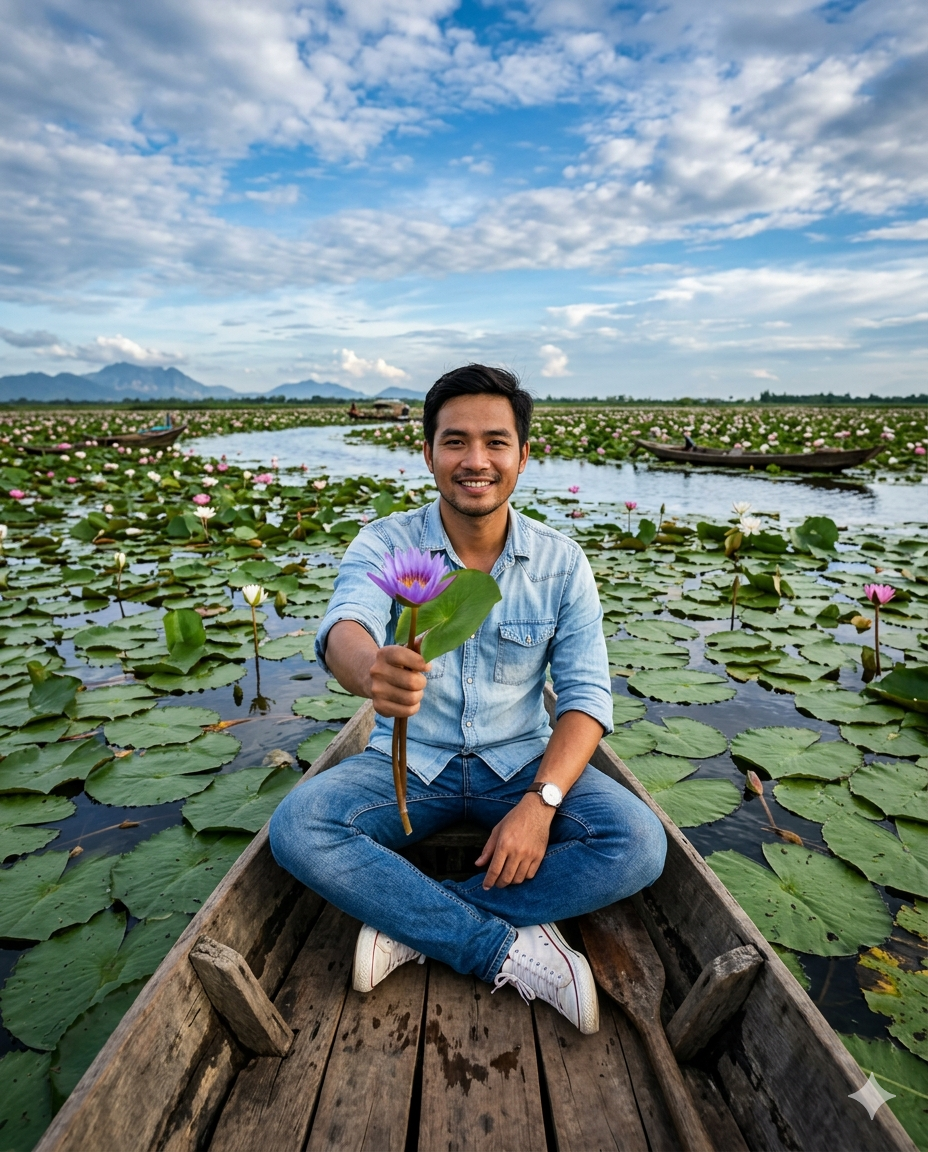Lotus Lake Adventure Portrait