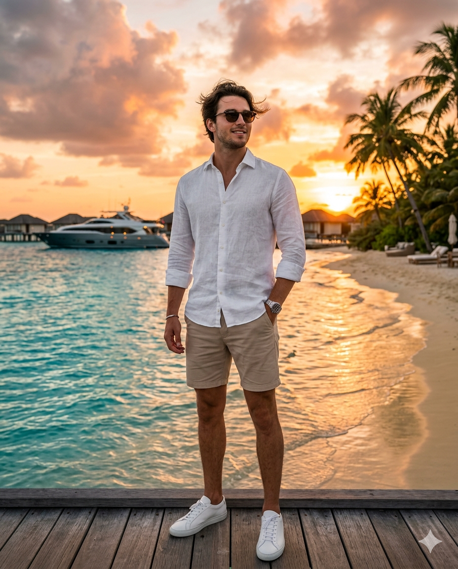Luxury Private Island AI Photo Prompt