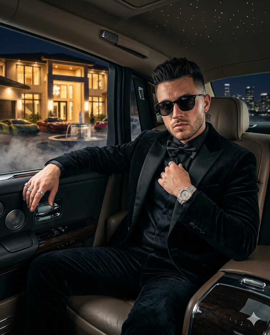 Luxury Mafia Boss AI Photo Prompt
