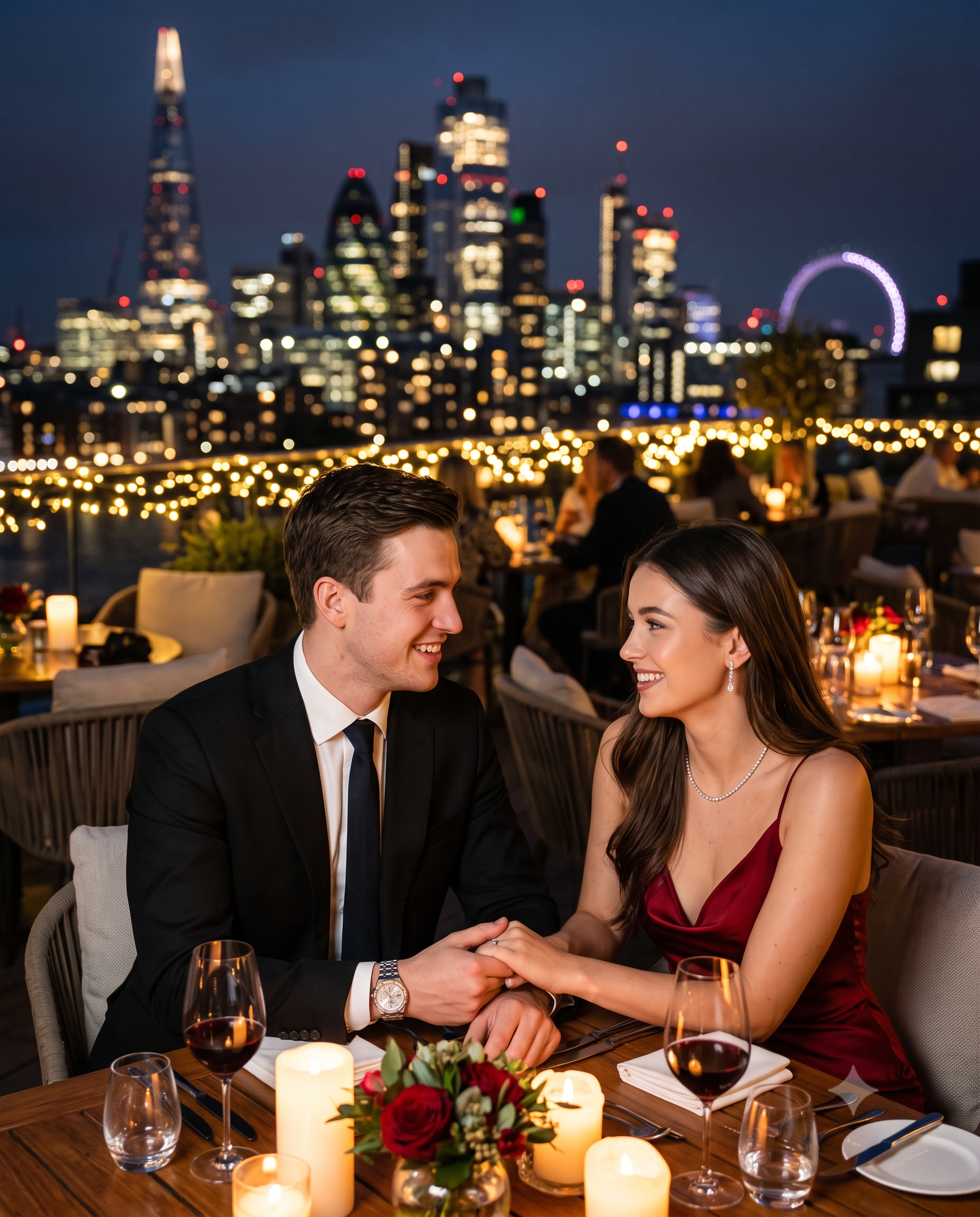 Luxury Candlelight Dinner Couple AI Photo Prompt