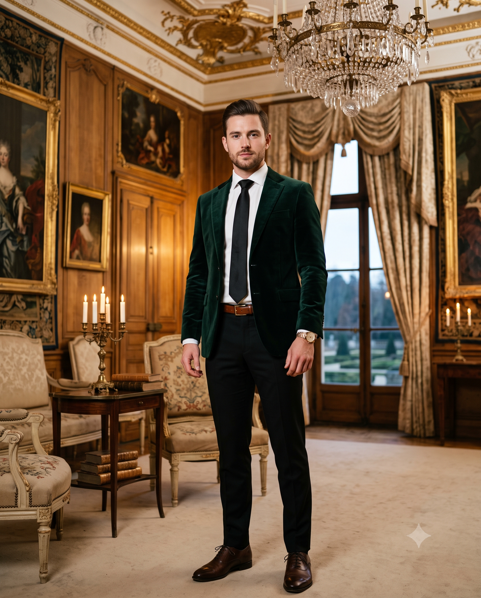 Royal Vintage Gentleman AI Photo Prompt
