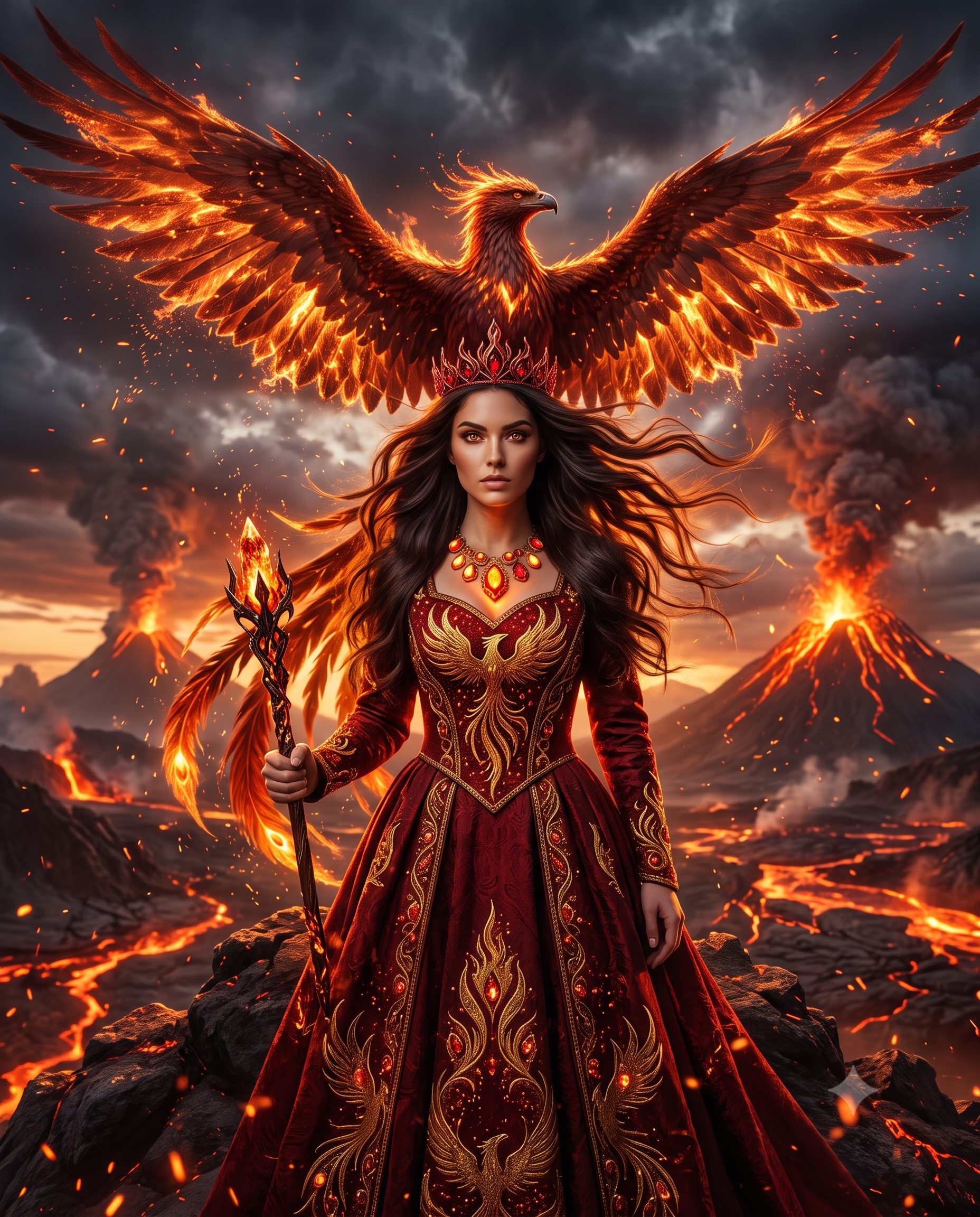 Phoenix Fire Queen AI Photo Prompt