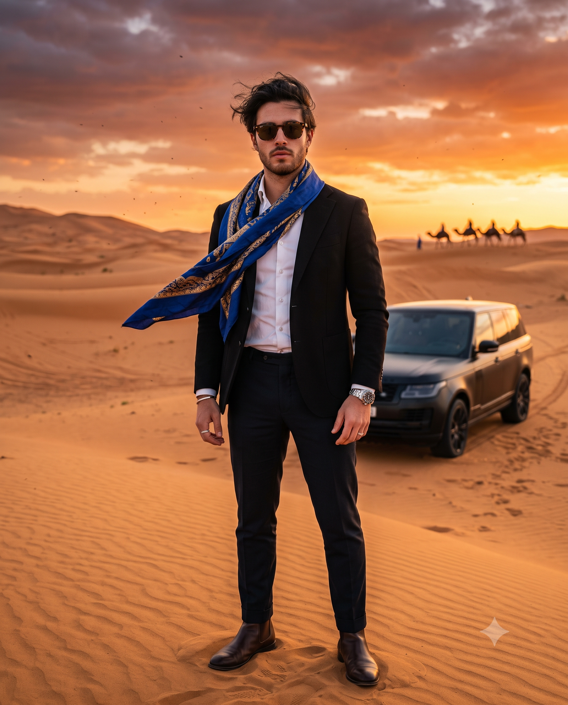 Luxury Desert King AI Photo Prompt