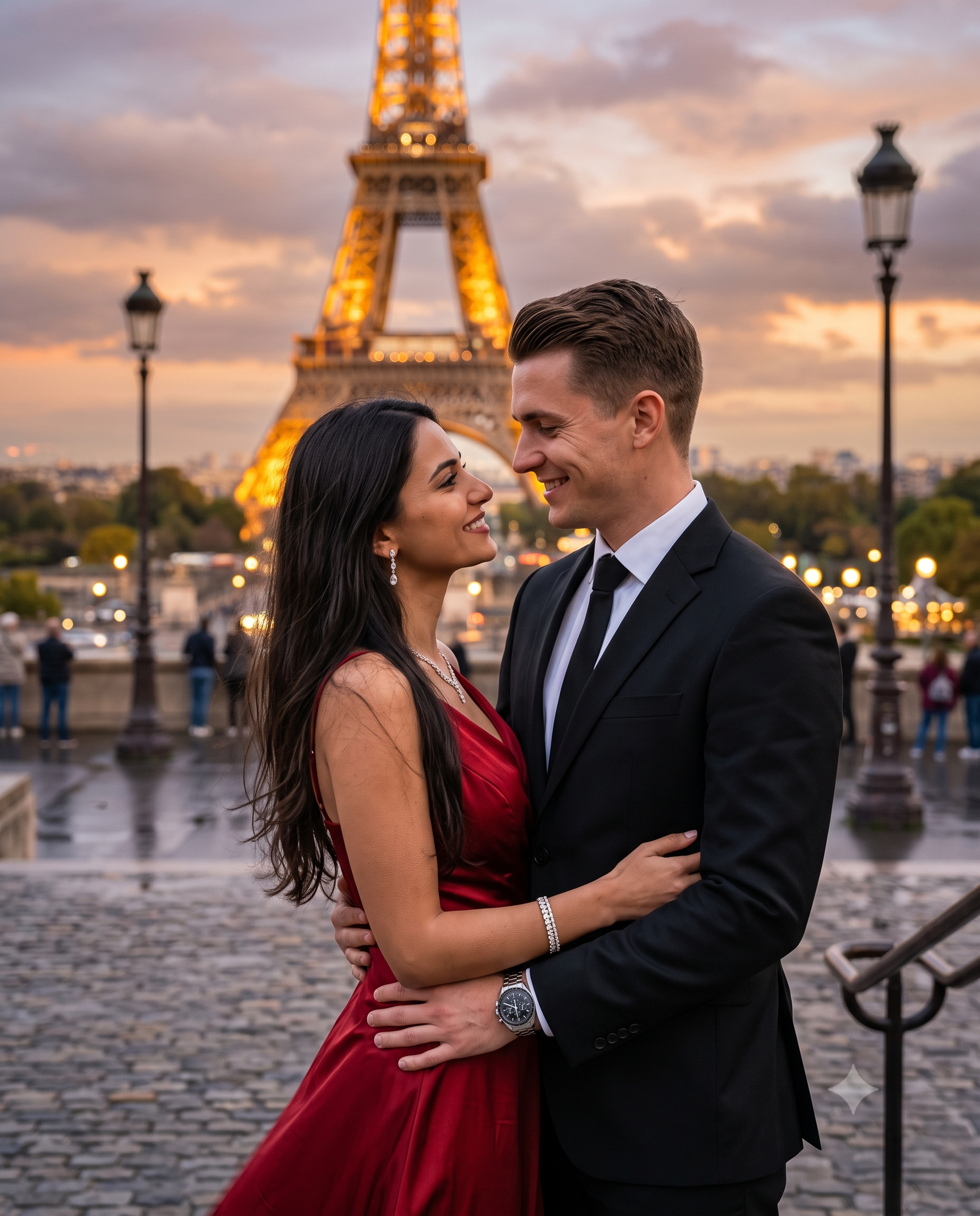 Luxury Paris Date Couple AI Photo Prompt
