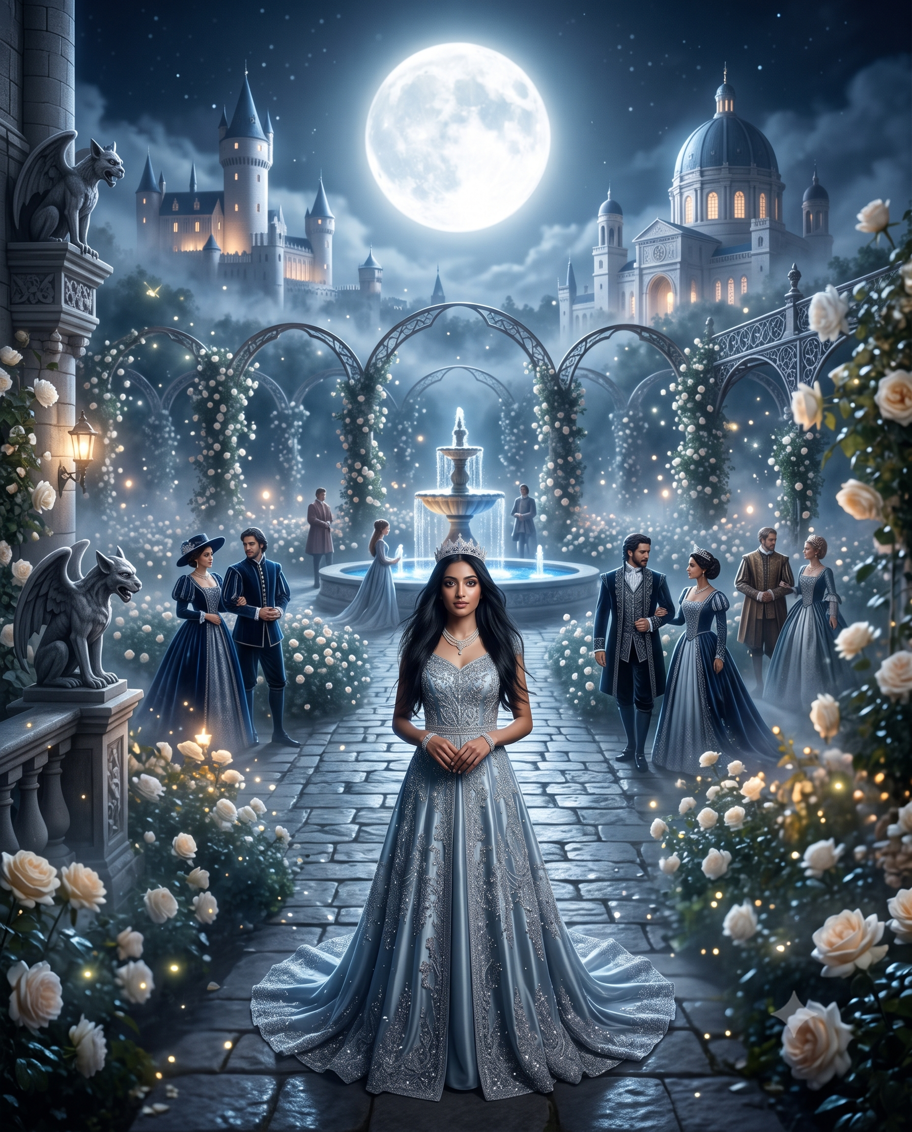 Royal Moonlight Princess AI Photo Prompt