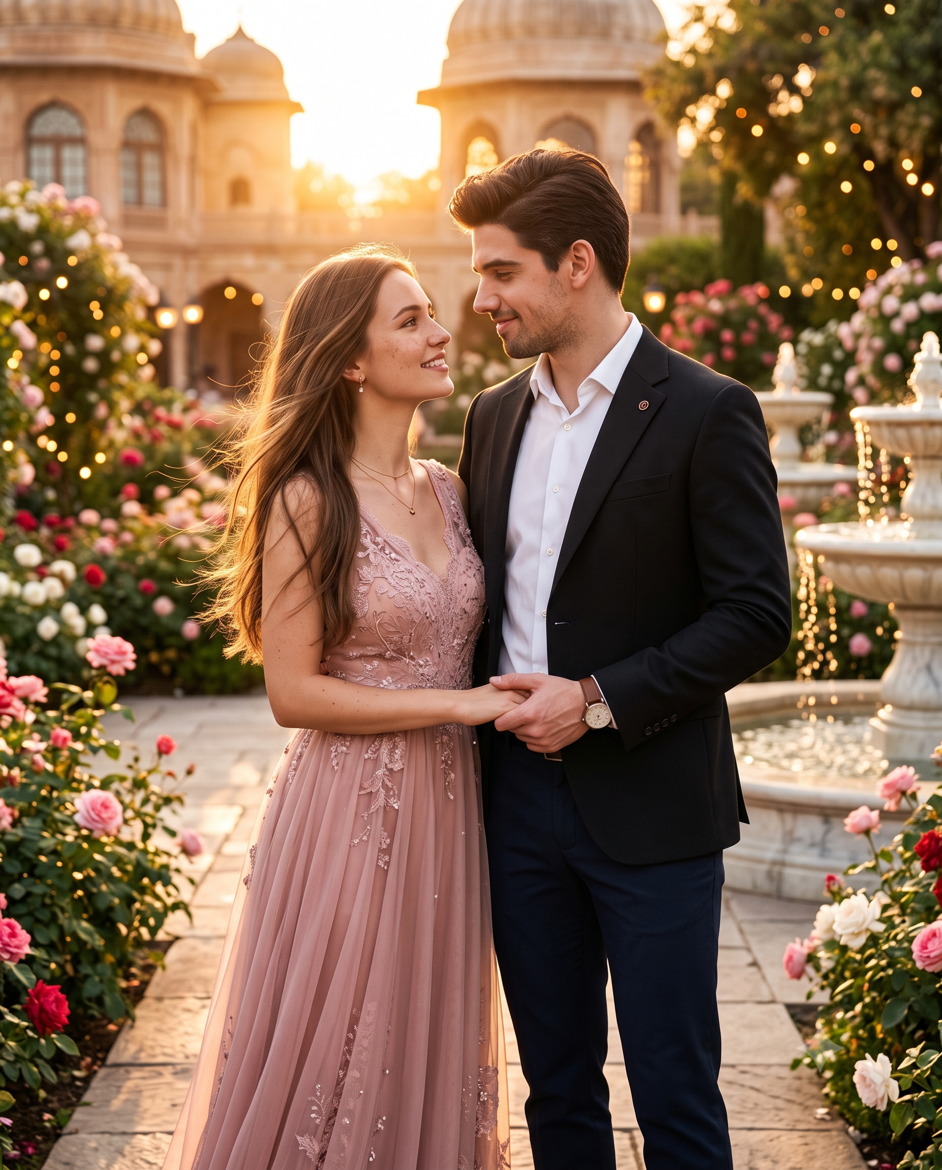 Royal Garden Love AI Photo Prompt