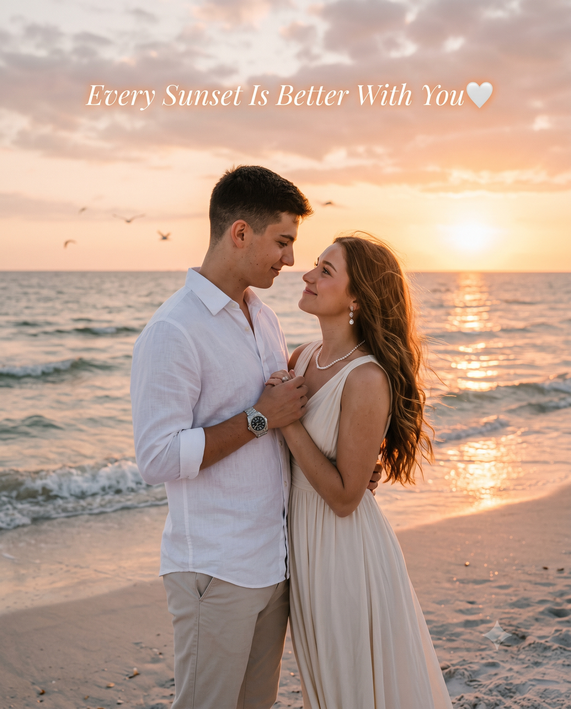 Golden Sunset Promise AI Photo Prompt
